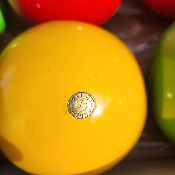 Bocce Ball Set Sportcraft 80s Made In Italy W/ Original Box Vintage Complete Set - Picture 4 of 12